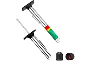 HZJD Tire Tread Depth Gauge, Color Coded(2pcs)
