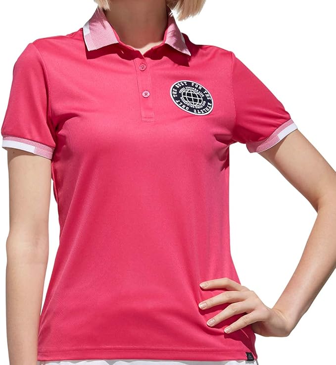 アディダスゴルフ Adicross エンブレム S S ポロ レディース Fve93 リアルマゼンタ 日本 J M 日本サイズm相当 ゴルフシャツ 通販 Amazon