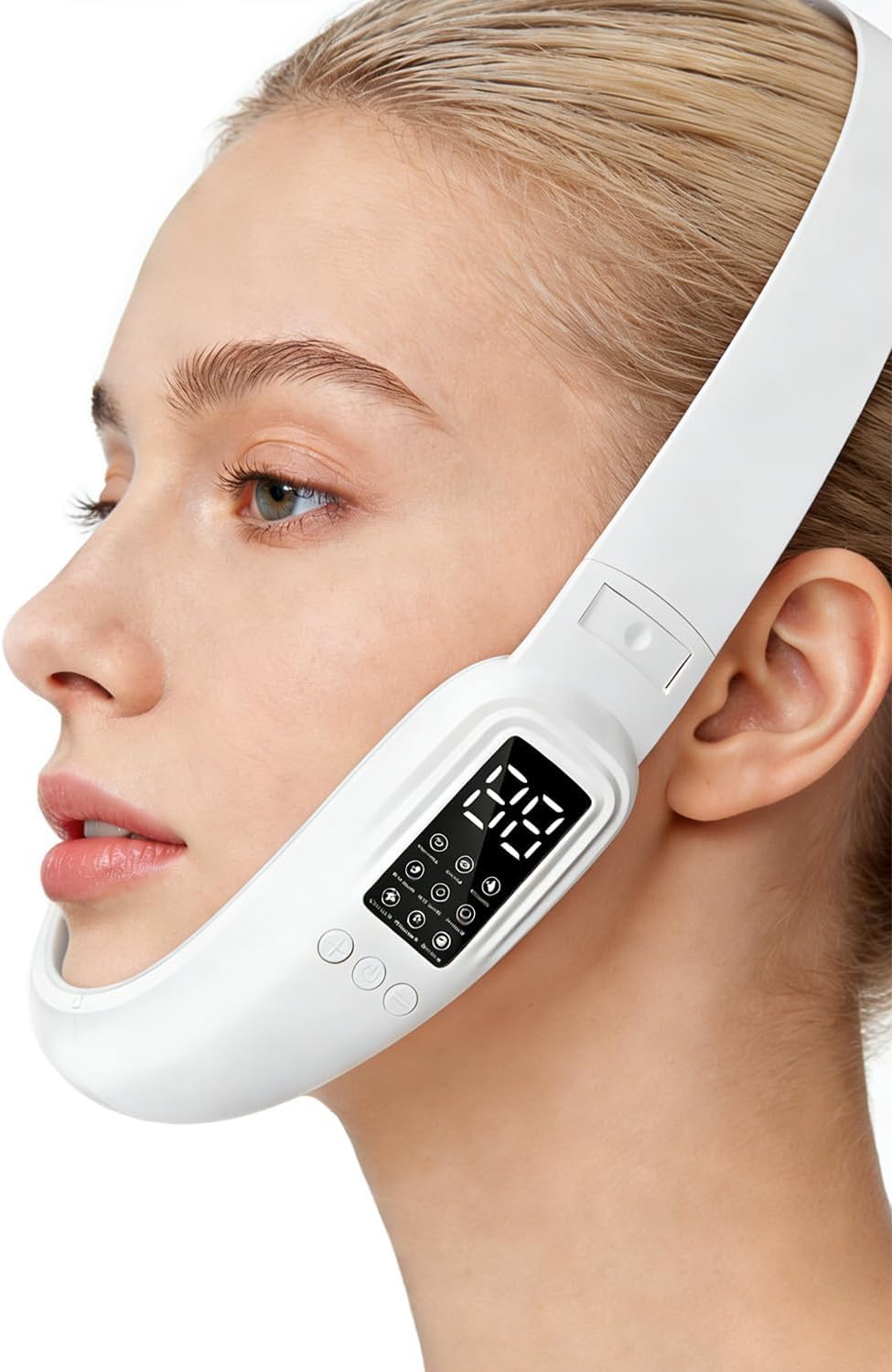 Photo 1 of ** FACTORY SEALED***********V-Face Electric Double Chin Device with 8 Modes & 15 Gear Adjustable Intensities - Intelligent V-Face Machine for Contouring Double Chin - White