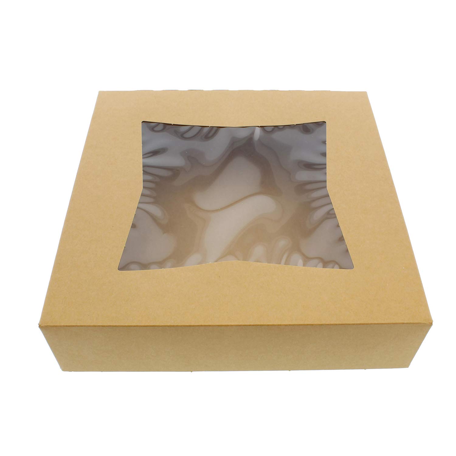 SpecialT Easy Popup Pie Boxes with Window 10x10x2.5 Inch