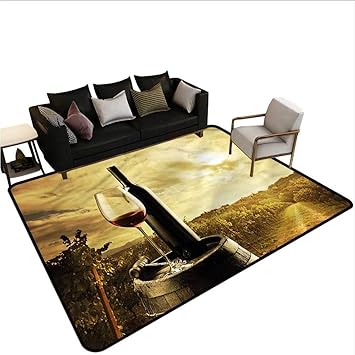 Amazon Com Wine Floor Mat Kitchen Long Carpet 80 X 120 Red Wine