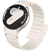 Adorve Magnetic Bands Compatible with Galaxy Watch 7 Band 6/5/4 (40mm 44mm), Galaxy Watch 6/4 Classic, Watch 5 Pro, 20mm No Gap Silicone Sport Loop Strap Wristband for Samsung Watch Bands Women Men