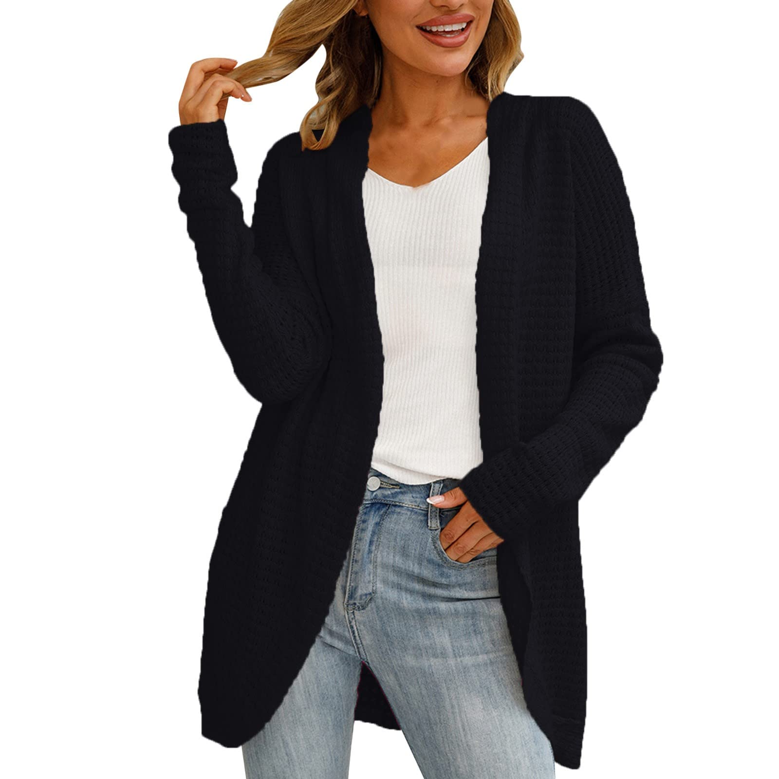ADJHDFH Cardigan For Women Short Sleeve Net Blazers