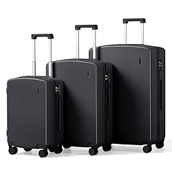 Hanke Hard Shell Luggage Sets 3 Pieces, 20/24/28