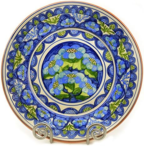 Hand-painted Platter, Mediterranean Blue and Green, Large