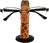 VIPbuy Hand Carved Wood Eyeglasses Holder Stand Giraffe Desk Decor Gift view 3