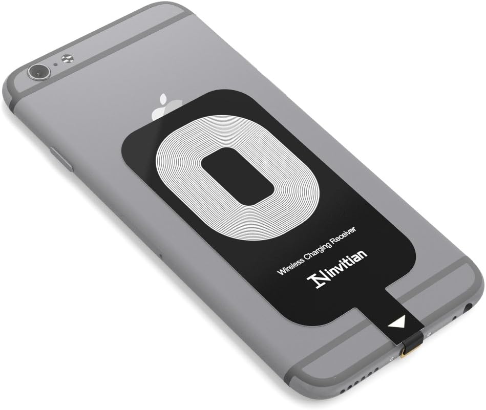 iPhone Wireless Charging Receiver for iPhone - Improved Add-On Receiver for Wireless Charging of iPhone