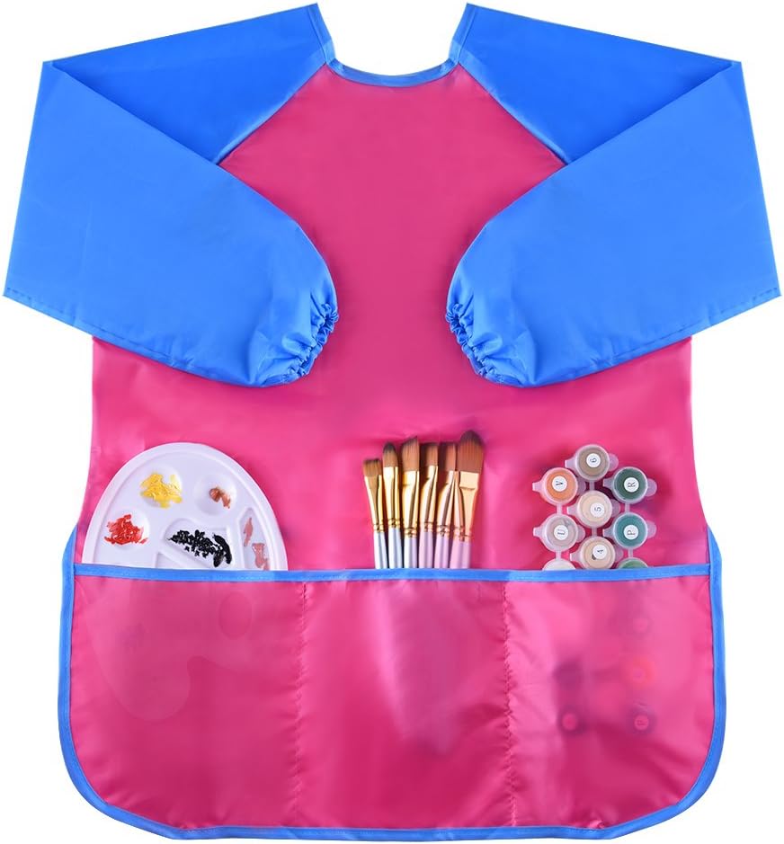 KUUQA 4Pcs Waterproof Kids Play Art Smock - Image 4