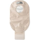 Hollister 18193 New Image&trade; Drainable Ostomy Pouch, 10 Pack | 12&rdquo; Lock 'n Roll&trade; Microseal Closure, Red Color Match, Discreet Odor Filter, 2-1/4&rdquo; Flange for Colostomy and Ileostomy Care