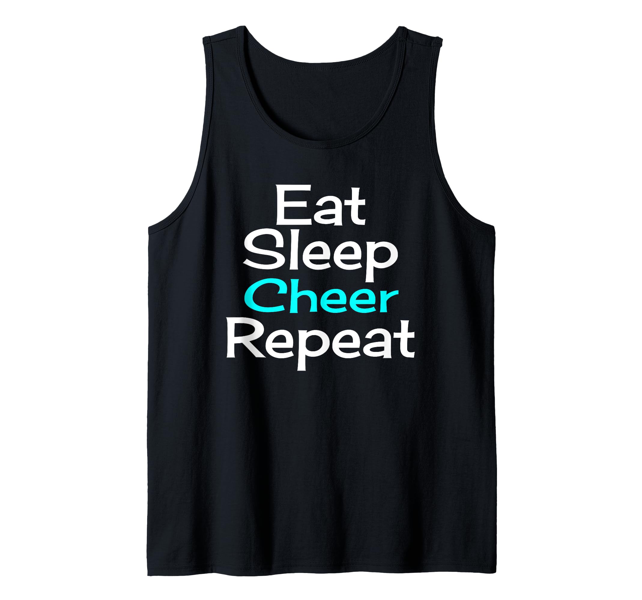 Eat, Sleep, Cheer, Repeat Cheerleading Tank Top