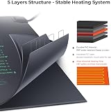 Ohuhu Seedling Heat Mat 10 x 20.75 in 21W IP67 Waterproof Propagator view 2