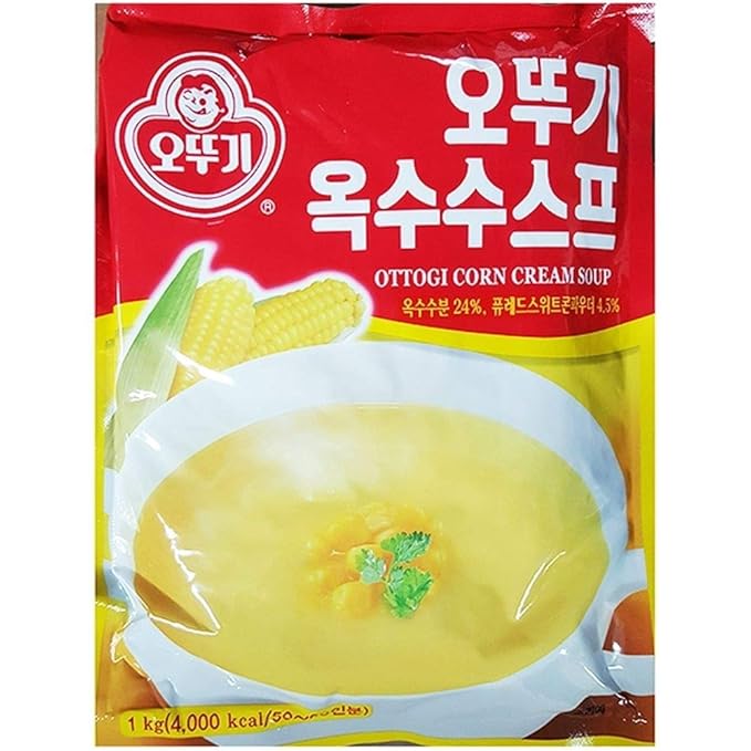 Ottogi Instant Corn Cream Soup Powder 1kg 옥수수스프 Grocery