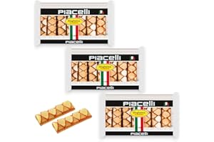 PIACELLI Sfogliatine Glassate Puff Pastry - Traditional Italian Pastry Delicacy with Light, Crispy Texture and Sweet Sugar Glaze - Crunchy Snacks Ideal for Coffee Pairing - 200g/7oz (3 Pack)