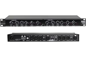 ZUNATE 234XL Stereo 2/3 Way, Mono 4 Way Crossover with XLR Connectors, Professional Crossover for Outdoor Stage Performance