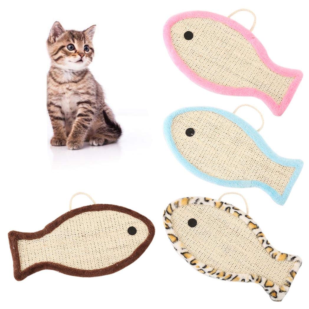 Sales Online Rycoexsfish Shape Pet Cat Sisal Cardboard Scratch Resistant Scratching Board Pad Toy Blue Pet Supplies Online Sale Kingpneus Com