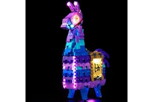 BrickSoul LED Light Up Kit Compatible with Lego Supply Llama 77071 Building Set for Adults, Upgrade Design Lighting Accessories for Fortnite Set, Gift for Lego Fans, Not Included 77071 Model