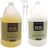 ECO Amenities Dual 1-Gallon Hair Care Set: Nourishing Shampoo and Conditioner Gallons with Pump Dispenser, Refill for Bathroom and Hotel Toiletries