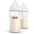 NUK Perfect Match Medium Flow Breast-Like, Anti-Colic Bottle, 8oz., 2 Pack, BPA Free
