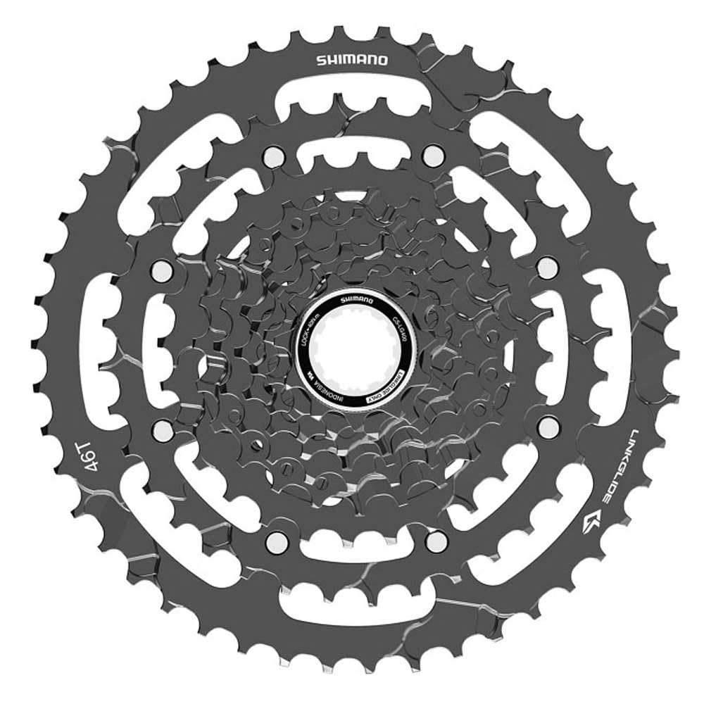 Shimano 9v 11-36 CS-LG400 Cassettes and Pinions for Bicycles, Adults, Unisex, Multicoloured, One Size