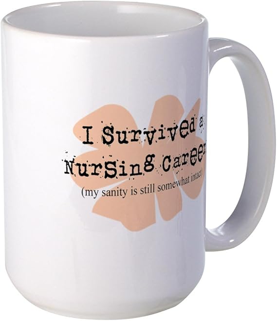 CafePress Retired Nurse FUNNY Mug Coffee Mug, Large 15 oz. White Coffee Cup Kitchen