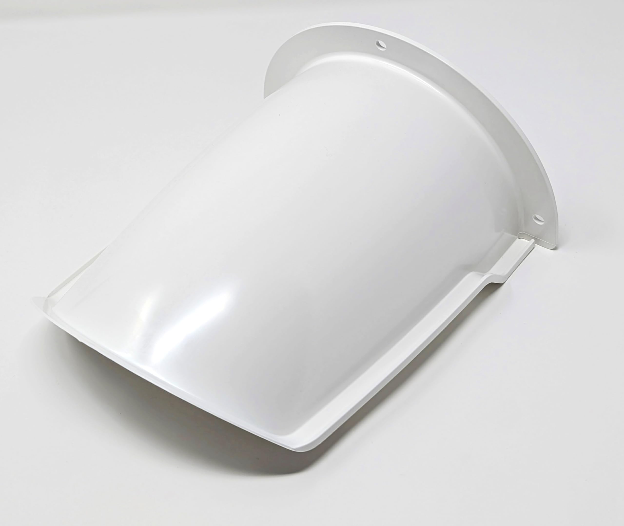 Boiler Flue Rain Cover Guard. White.