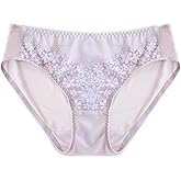 FEELITS 100% Mulberry Silk Underwear, Silk Floral Lace Hipster, Ultra Breathable Bikini Panties for Women