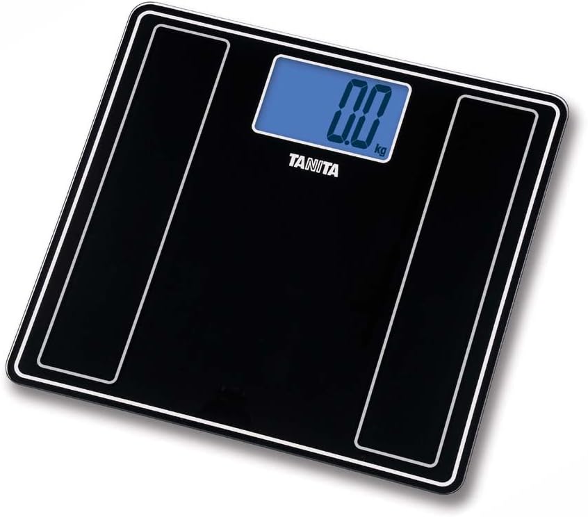Tanita HD382 Black Glass Digital Bathroom Scale BigaMart