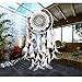 Yansanido White Laces Dream catcher Handmade Traditional White Beaded and Feathers with White Lace Approx 7.8