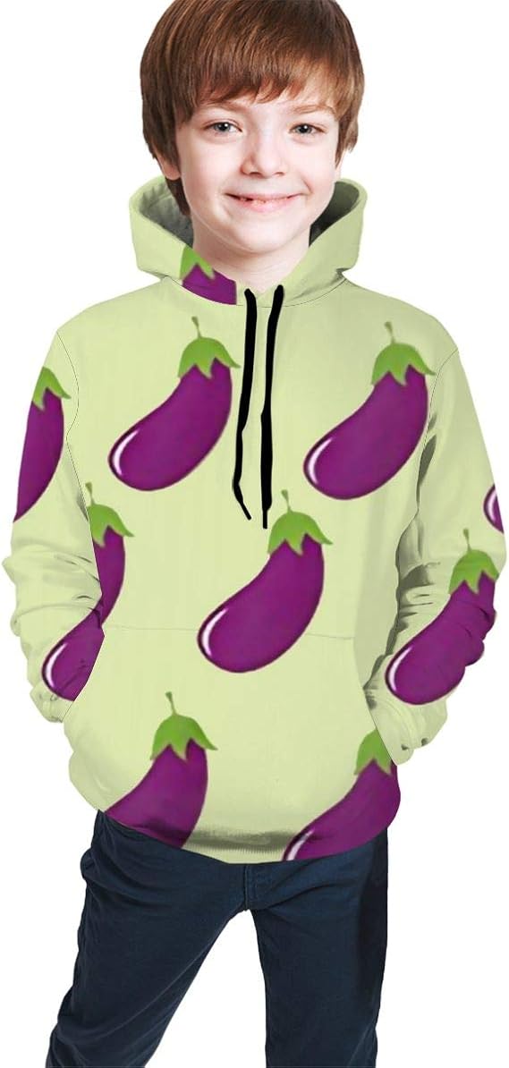 Seedless Eggplant Classic Hoodie Sweater Pullover Hooded