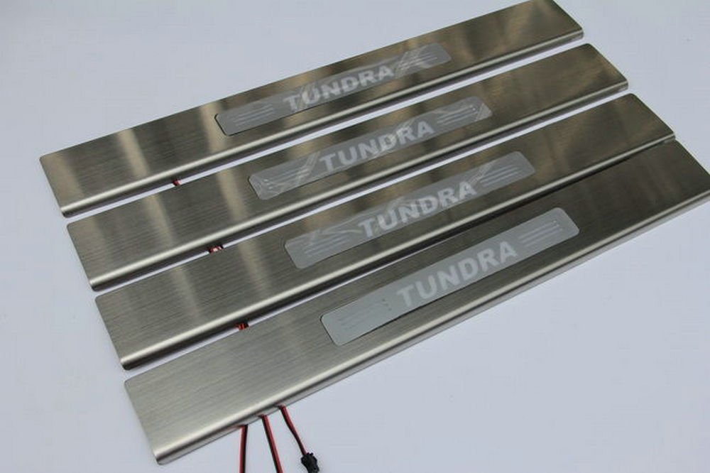 Upgrade LED Light Illuminated Door Sill Scuff Plate Cover for 20082015