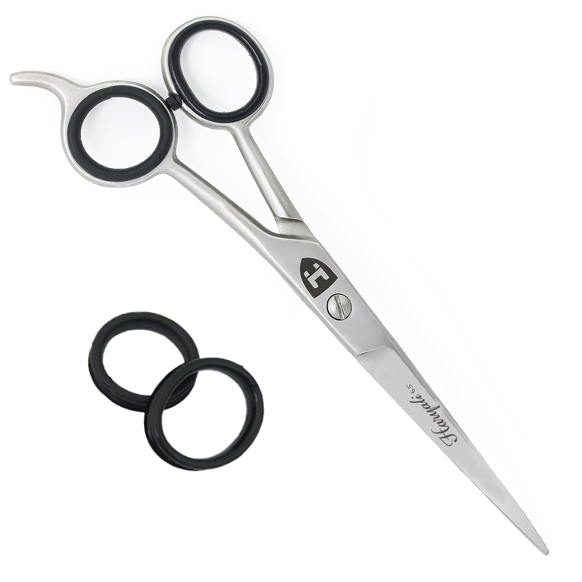 Haryali Hairdressing Scissors 6.5 Inches- Silver Hair Cutting Sharp Scissors – Perfect Barber Hair Scissor Kit for Professional Hair Dressers