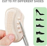 VivoFoot 4 Pcs Anti-Slip Heel Grips 6mm Thick Cushions for Loose Shoes Black view 5