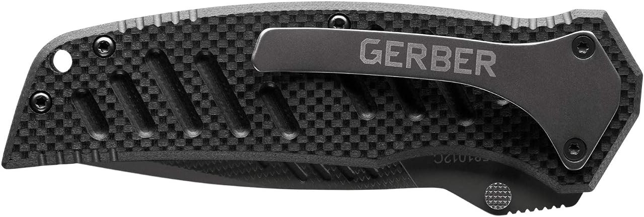 Gerber Gear 31-001709N Swagger Knife, Assisted Opening Tactical Folding Pocket Knife, 3.25 In Blade, Black - Gerber Knives - 