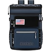 COOLREX Large Backpack Cooler 36 Can Cooler Backpack with 2 Insulated Compartments Leak Proof Waterproof Travel Backpack, Camping Beach Picnic Lunch Thermal Bag for Women and Men