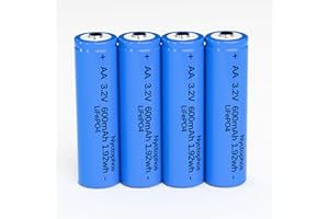 3.2V AA Solar Light Battery AAsize Solar Batteries for Outdoor Solar Lights(4PCS) (3.2V AA)