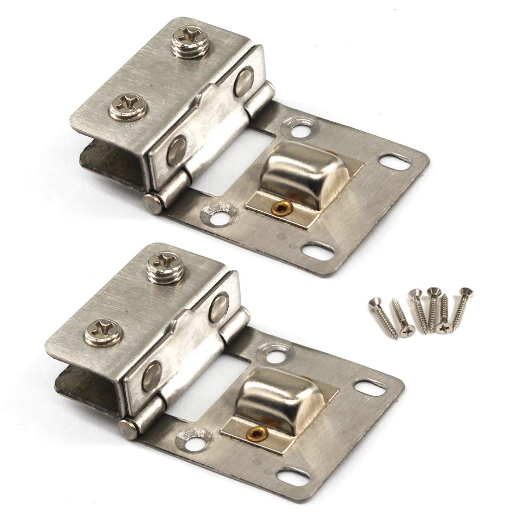 90° Glass Door Pivot Hinge Kit Zinc Alloy Shower Hinge Glass Door Clamp Clip with Screws,Adaptive 5-8mm Glass