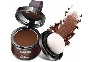 LKUJIOP Maycheer Hairline Shadow Powder 01, Maycheer Hair Rich Shading Powder, Enhanced Hairline Powder for Women Men, Waverloo Waverlo Root Cover Maquillaje Para Cabello Root Touch up Hair (Light Brown, 1)