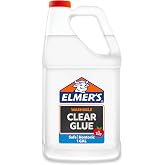 Elmer's Clear Liquid School Glue, 1 Gallon, Washable, #1 Teacher Brand - Arts &amp; Crafts, Teacher Supplies, Great for Making Slime