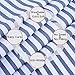 3 Piece Bed Sheet Set with 1 Pillow Cases, Navy Pinstripe/Classic Pattern Sheets - Twin,Deep Pocket,Great Value, Ultra Soft & Breathable,Hypoallergenic Bedding
