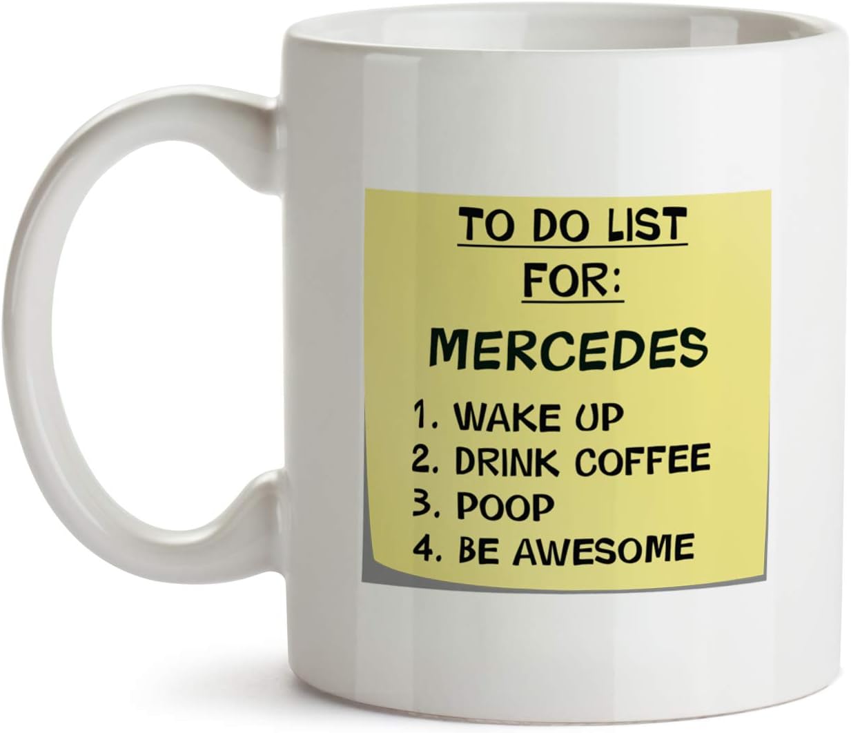 Mercedes Mug - AA50 to Do List Memo Design Coffee Cup