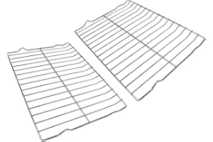 SAFBBCUE Upgrade DG75-01001C Range Oven Rack for Samsung Stove Oven Parts 304 Stainless Steel Rack-flat for Samsung NE63A6511SS FCQ321HTUB FEN300WX FER300SB FTQ307NWGX 2pack