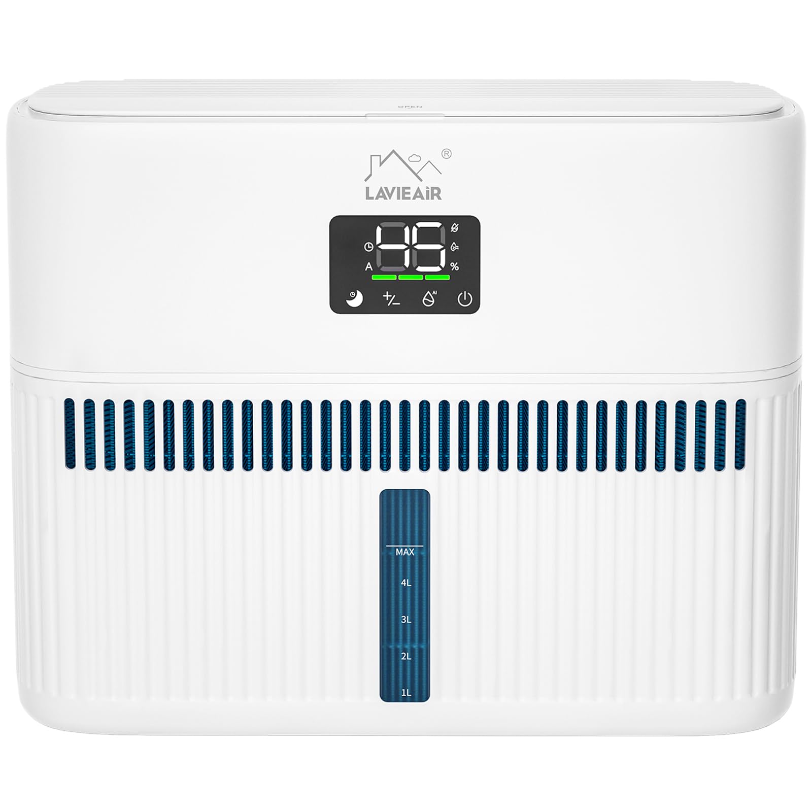 LAVIEAIR Evaporative Humidifiers for Bedroom up to 300 ft² 5L Tank Top Fill