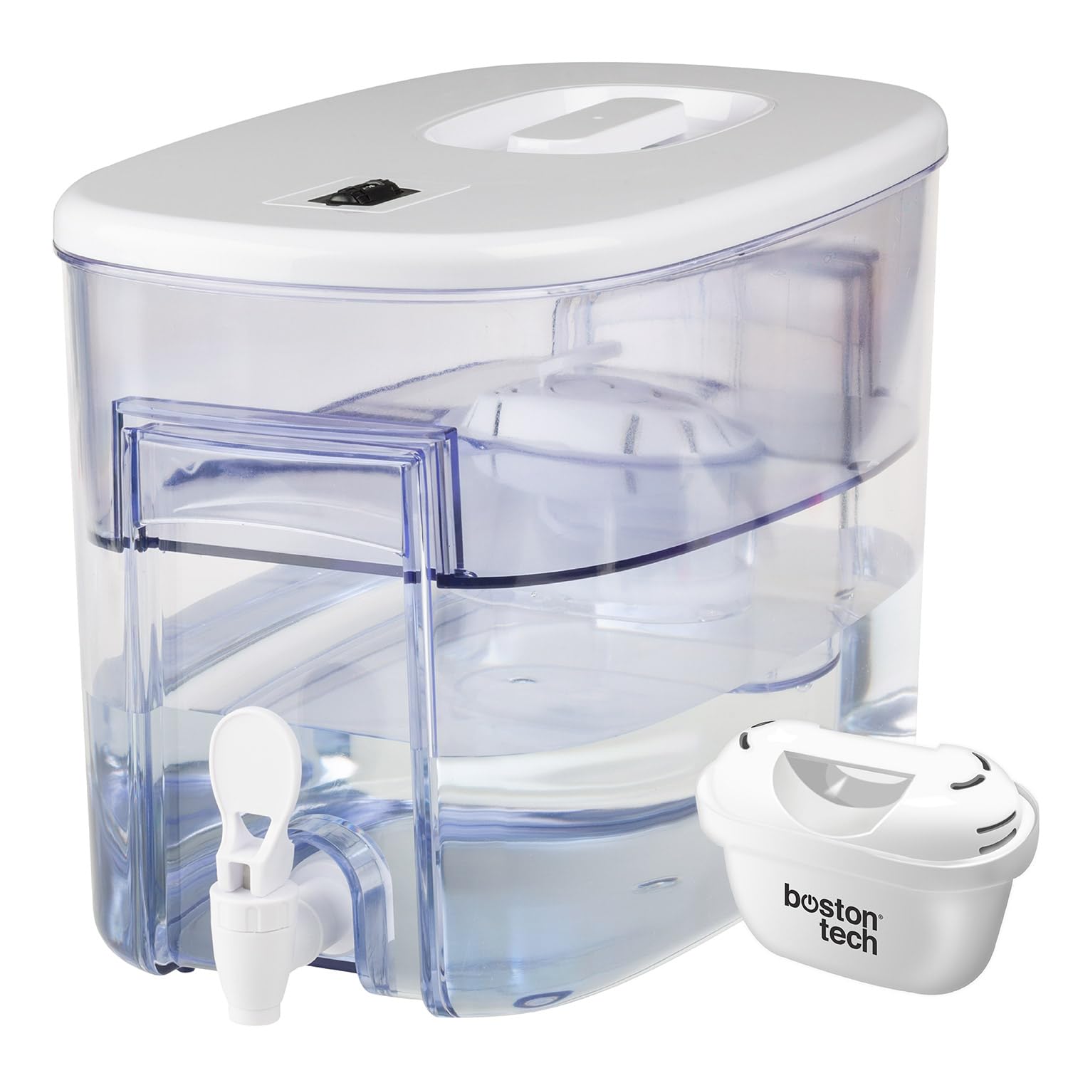 Boston Tech HK-104 Fresia, Water Filter Dispenser and Cartridge. Compatible with Brita Maxtra and Maxtra+ Filters. 9 Liters. (Fresia)