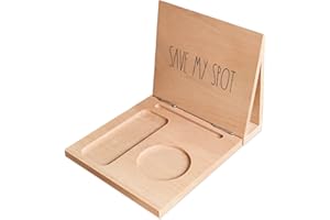 CHONIC Bookshelf, Triangle Book Holder, Wooden Book Holder for Page Rest, Book Nook Reading Valet, Book Lovers Gift Ideas, Book Stand for Reading Nook Decor, Book Accessories for Reading Lovers (Natural)