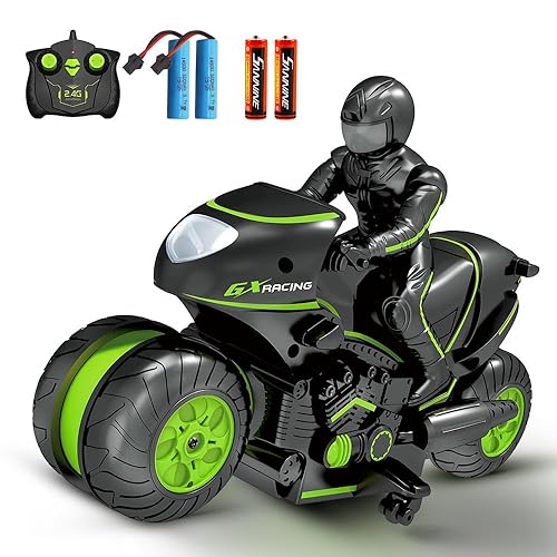 RC Motorcycle, Remote Control Motorcycle Toy for Kids,