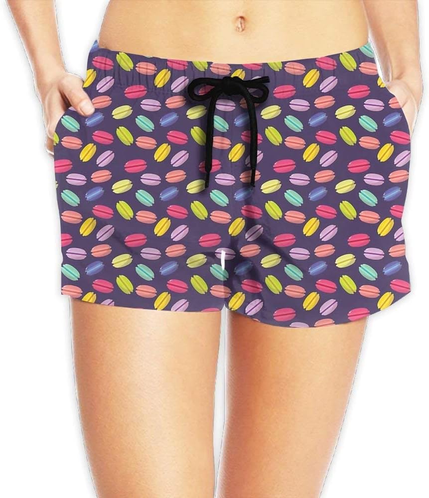 Women's Beach Board Shorts American Vintage Hawaii Flag Swim Trunks Briefs Swimsuit