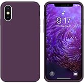 OuXul Case for iPhone X/iPhone Xs case Liquid Silicone Gel Rubber Phone Case,iPhone X/iPhone Xs 5.8 Inch Full Body Slim Soft 