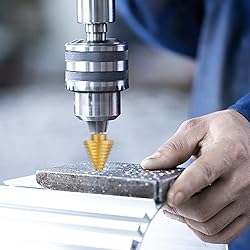IRONANT Titanium Step Drill Bit, 1/4" to