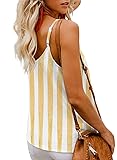BLENCOT Women's Casual Striped Sleeveless Tops