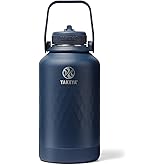Takeya Sport 64 oz Triple-Insulated Stainless Steel Water Bottle, Straw Lid – Leakproof, Sweatproof, BPA-Free, Keeps Drinks Cold 36 Hrs, Hot 14 Hrs – Indigo